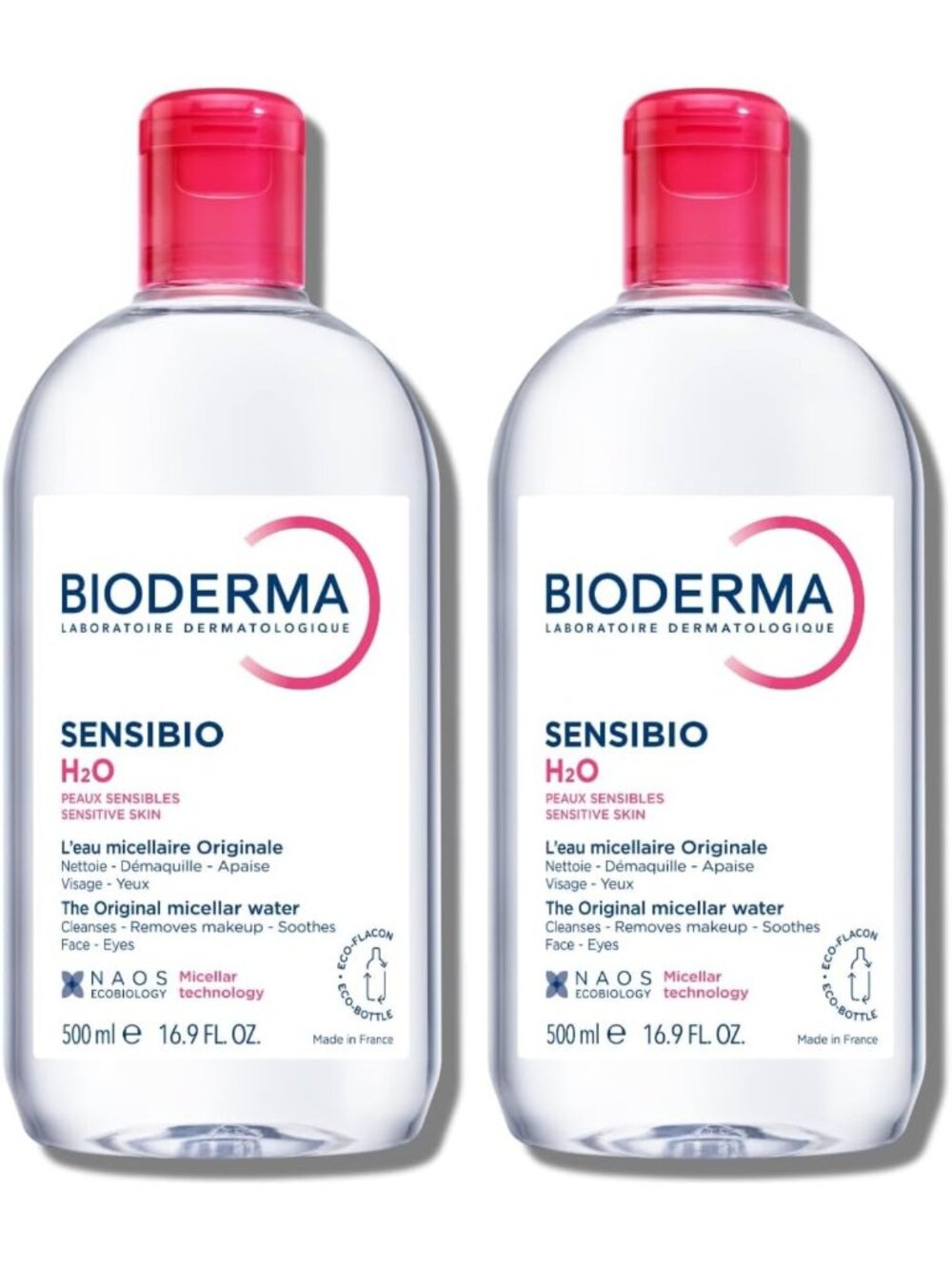 Bioderma - Sensibio - H2O Micellar Water - Makeup Remover Cleanser - Face